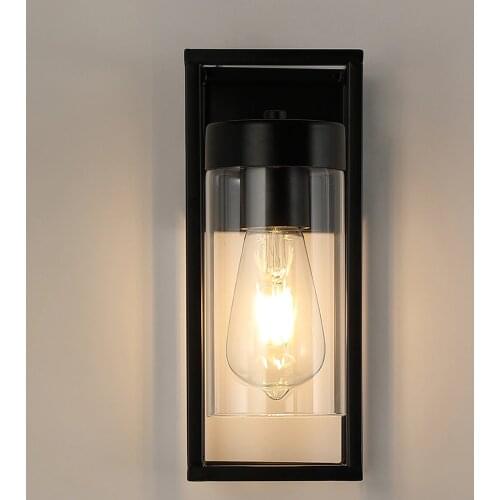 Outdoor Garden Wall Light Exterior Loft Bedroom Sconce Fixture Porch Home Decor Clear Diffuser Indoor Vintage Lantern ZM1022