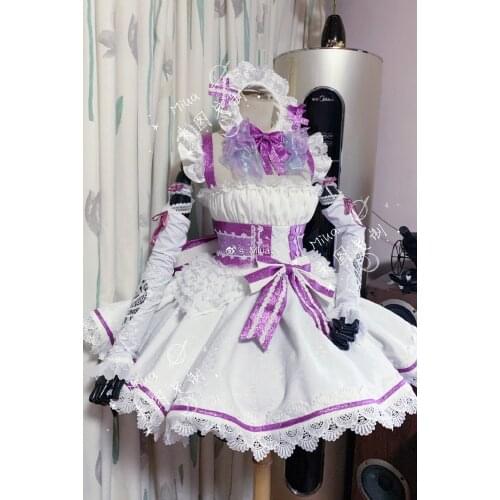 [Customized] Anime Game Azur Lane Kashino Maid Dress Lolita Cosplay Costume Halloween Party Uniform For Women Girls New 2021
