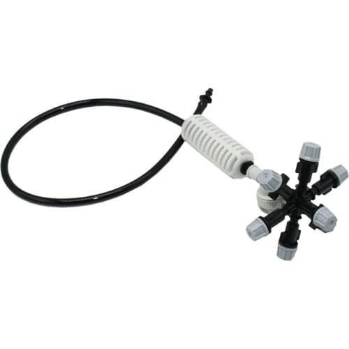 Greenhouse Hanging cross Atomizing nozzle 7-way fog nozzle Drip irrigation System For watering & irrigation 1set