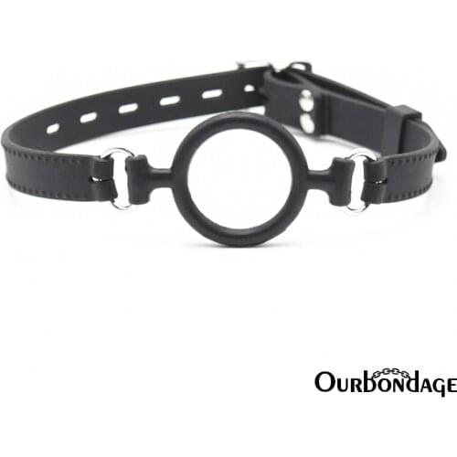 Ourbondage Silicone O Ring Mouth Gag Oral Fixation Silicone Strap Band Restraints Sex Toys For Men Women And Couples