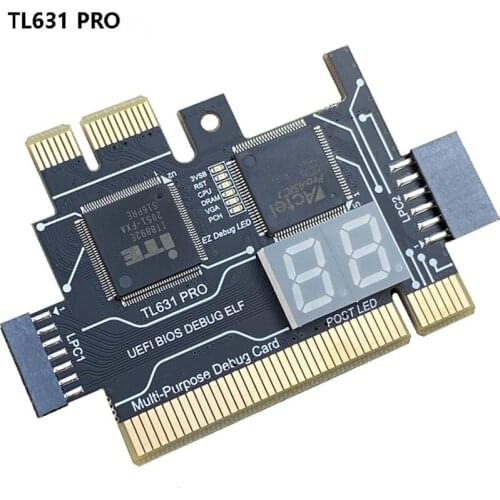 TL631 Pro Universal Laptop PC LPC PCI PCI-E PCI-E Mini Motherboard Analyzer Diagnostic Tester Debug Cards For COM ASUS Apple LPC