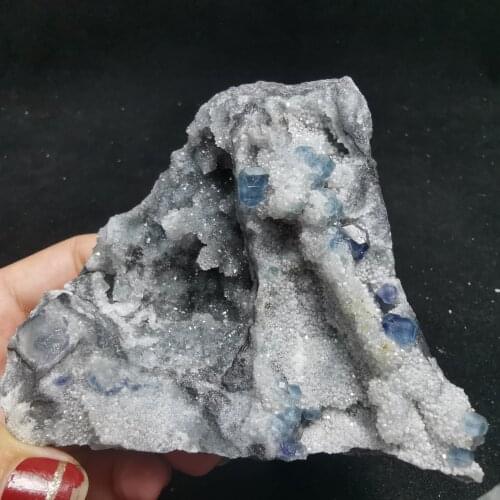 271.2gNatural rare blue green fluorite cluster mineral crystal specimen stone and Crystal Healing Crystal