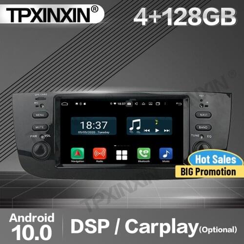 128G Carplay Car Radio 2 Din Stereo Receiver Android 10 For FIAT LINEA 2014-2015 Deckless GPS Player Audio Recorder Head Unit