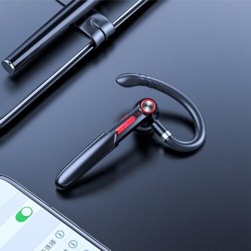 NEW Single Bluetooth Earphones Business Hand Free Wireless Stereo Headset Noise Reduction Waterproof Sport Headphone With Mic