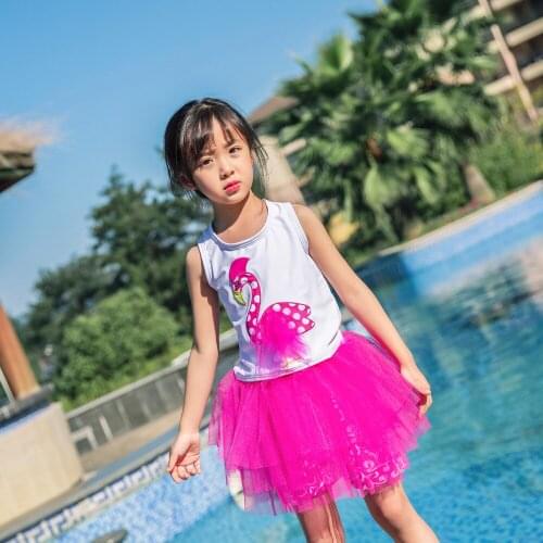 Childrens Swimsuit Kids Girls 2019 For Baby Clothing Female Child Swimwear Children Split Swimming Girl Skirt Embroidered