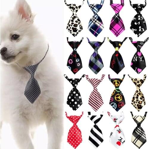 10 Pcs Pet Cat Dog Bow Tie Grooming Accessories Mix Color Adjustable Puppy Dog Necktie Bow Tie Dog Accessories Pet Supplies