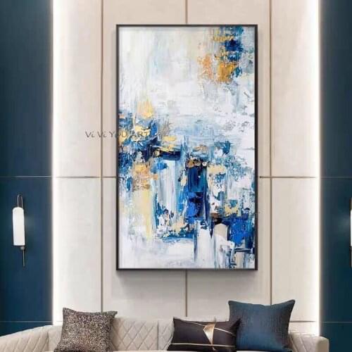 100% Handpainted Oil Painting For Living Room Bedroom Home Decor Thick Texutre Oil Painting On Canvas Abstract Wall Art Picture