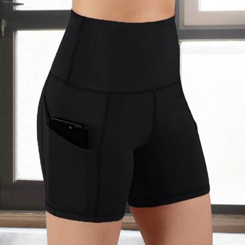 Summer High Waist Shorts Women Fashion Push Up Shorts Workout Leggings Feminino Solid Color Skinny Women Shorts Drop Shipping