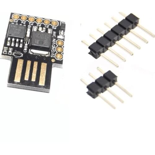 Attiny85 Micro USB Development Board Black