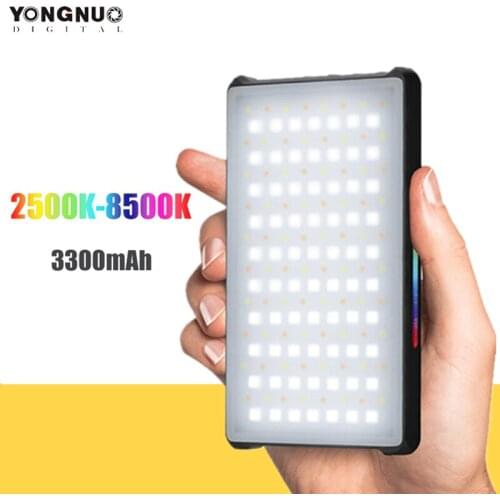 YONGNUO YN365 RGB 2500K-8500K Mini Video LED Light Portable Fill Light Built-in Battery for Phone Camera Shooting Studio