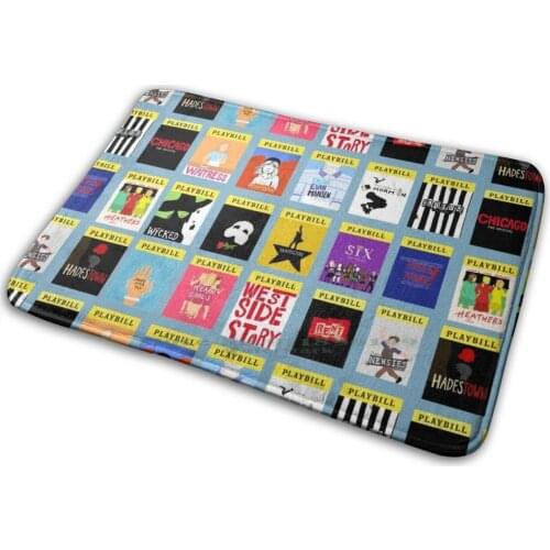 I Like Musicals ( Baby Blue ) Mat Rug Carpet Anti - Slip Bedroom Entrance Door Mat Musical Theater Theater Kid Nyc Showtunes