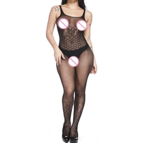 Fashion Oversize Lingerie Big Elasticity Underwear Women Crotchless Bodysuit Exotic Apparel Teddies Hot Catsuit New Dropshipping