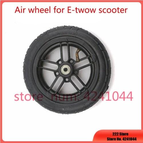 8 Inch Inflatable Wheel 200x45 Pneumatic Tyre Use Nylon Hub Fit M8 or M6 bearing 8" Air Wheel For Electric Scooter Replacement