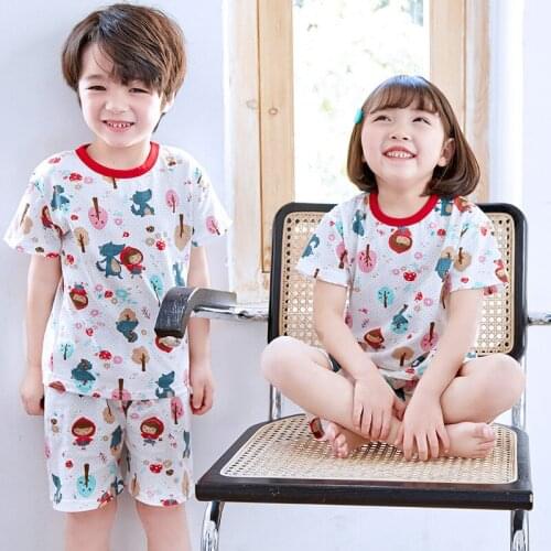 Teenage Clothing For 2 4 6 7 8 9 10 11years Children Summer Short Sleeve Breathable Net Cotton Soft Clothing Sets Girls Outfits