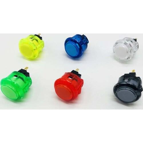 24MM Original Japan SANWA button Arcade Video Game Button Transparent Push Button SANWA OBSC-24