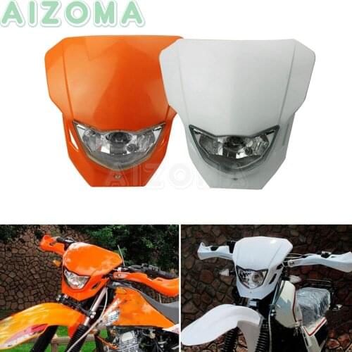 12v 35w Off-Road Motocross Plastic Headlight Racing Bike Headlamp For Yamaha smr sxf exc sx te tc fe 125/250/450