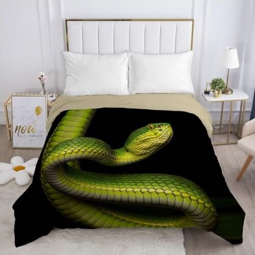 Snake Duvet cover Quilt/Blanket/Comfortable Case Double King Bedding 140x200 240x220 200x200 for Home Cyan