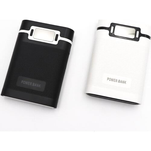 Portable 10000mAh Power Bank Shell Box DIY 4x 18650 Battery 2 USB Output & Display for iPhone / Galaxy Without Battery