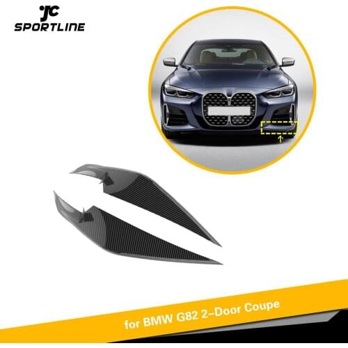 Carbon Fiber Front Bumper Splitters For BMW 4 Series G82 2020 2021 Car Front Bumper Splitters Lip Apron