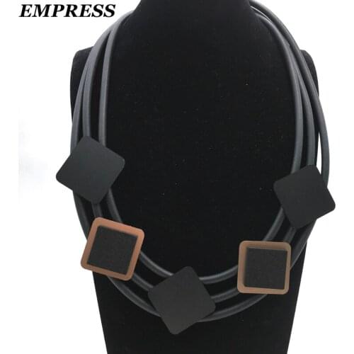 Empress DIY Jewelry Glamour Necklace Claims This Handmade, Three-Ply Square Aluminum Foam Necklace Is a Lucky Necklace