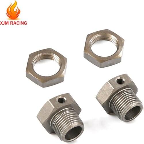 Hard Anodized Tire Adapter 17mm Kit for 1/8 HPI Racing Savage TD/XL FLUX Rofun Rovan TORLAND MONSTER BRUSHLESS Truck Rc Car Part