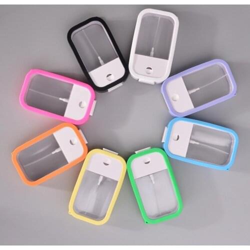 1 Piece Of 45 Ml White Transparent Spray Bottle Split With Bottle Cap Disinfection Silicone Sanitizer Hand Bottle C1M7