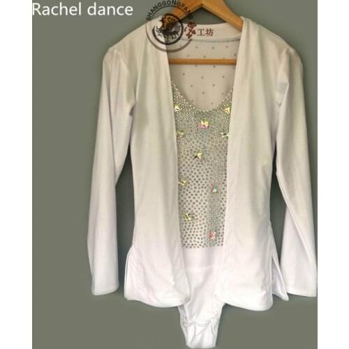 2017 Factory Outlet Can Be Mixed Batch Mens Latin Dance Dress White Short-Sleeved Diamond T-shirt Square Dance Dance Clothing