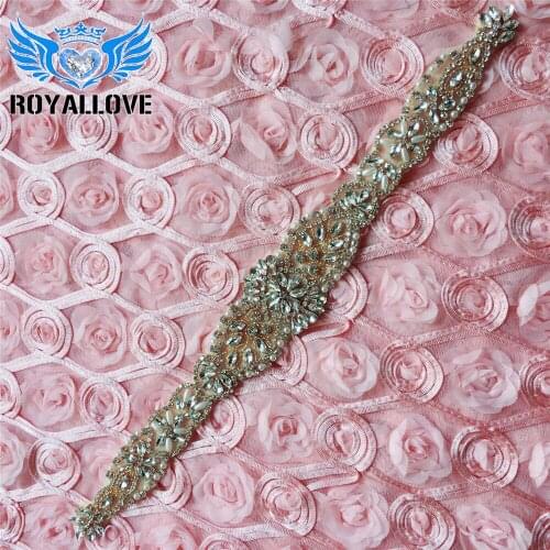 30Pcs) Handmade Iron On Hotfix Gold Clear Sew On Rhinestone Pearl Appliques Bridal Wedding Dress Garments Bridal Belt Patch