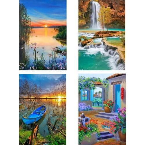 5D DIY Hobby Diamond Painting Embroidery Beautiful Forest Art Work Full Drill Mosaic Cross Stitch Rhinestones Picture For Home