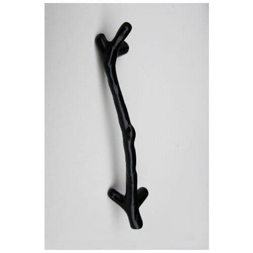 6pcs/lot Free shipping Creative black branch cabinet handle / lockers closet drawer handles 120 mm