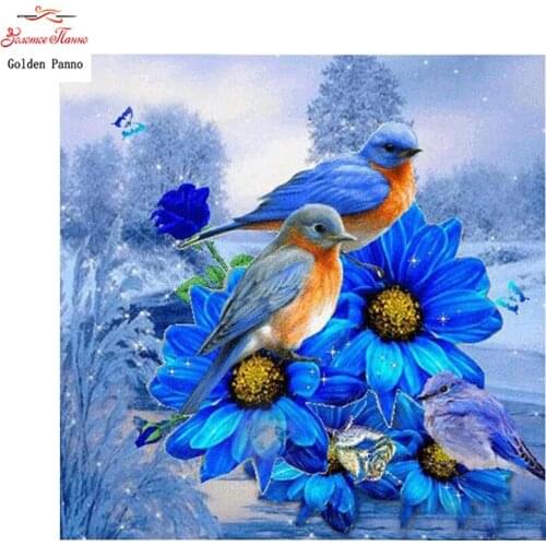 DIY 5D Diamond Painting Animal birds Cross Stitch Mosaic diamond embroidery flowers Needlework Pattern Rhinestone Home decor