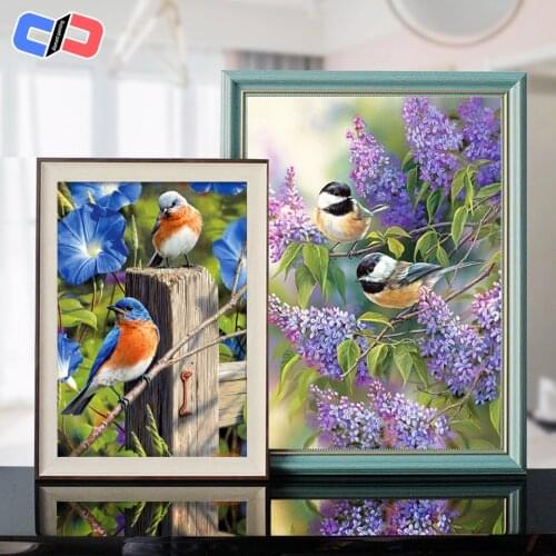 Nabi Diamond Painting Cross Stitch Birds Diamond Embroidery Animals 5D DIY Mosaic Full Square / Round Drill Decoration Home