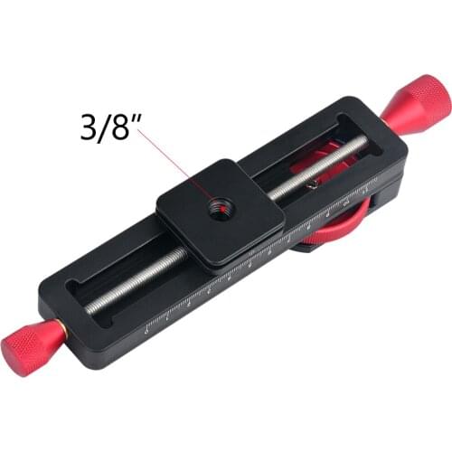 Aluminum 2-Way Macro Focusing Rail Slider Plate Close-up Tripod Head w/1/4" Screw for Canon for Nikon for Sony DSLR