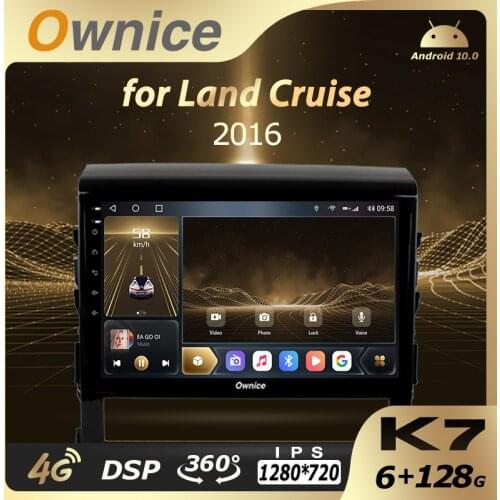 6G+128G Ownice Android 10.0 Car Multimedia Radio for Toyota Land Cruiser 11 200 2015 2 Din GPS Navi Audio Head unit 4G LTE 360