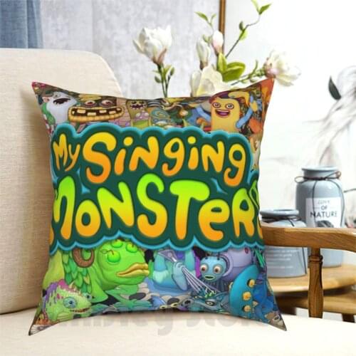 My Singing Monsters Characters And Title Pillow Case Printed Home Soft DIY Pillow cover My Singing Monsters My Singing