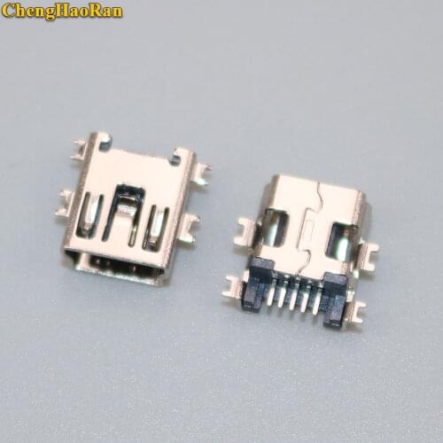 ChengHaoRan 1-10 pcs Mini USB Connector B Type 5pin SMT PCB Board Sink 1.7 USB Socket Female Jack 2.0