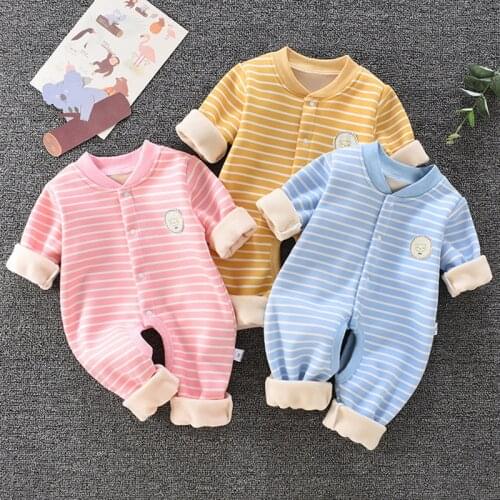 Baby Rompers 100% Cotton Linen Long Sleeve Printing Pattern Newborn Baby Girl Clothes Baby Boy One Piece Outfit Infant Rompers