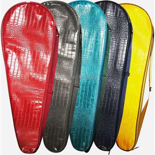 Exclusive Design Crocodile Leather Pattern Color Badminton Racket Bag
