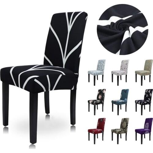 Airldianer Dining Chair Covers Spandex Elastic Cover Print Decorative Chair Covers Floral For Home Living Dining Office Kitchen