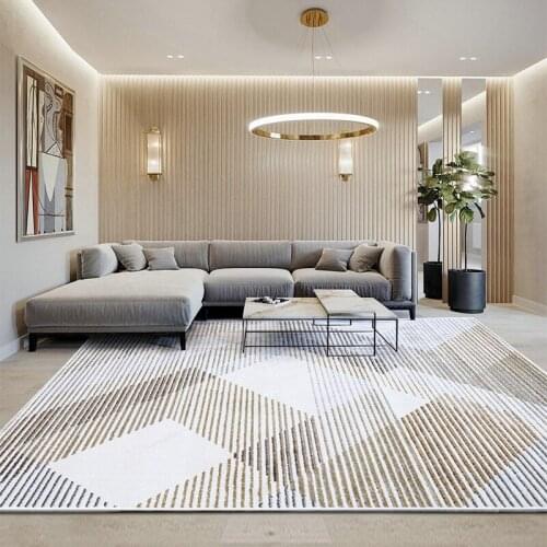 European Stripes Carpets For Living Room Home Bedroom Carpet Modern Rugs Sofa Coffee Table Floor Mat Thick Bedside Area Rug