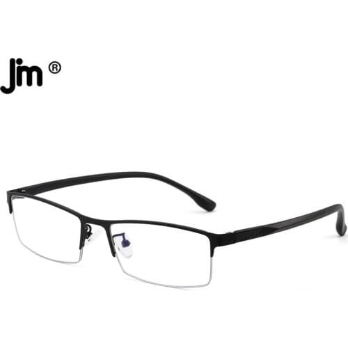 JM Rectangle Blue Light Reading Glasses for Men Magnifier Diopter Presbyopic Reading Glasses