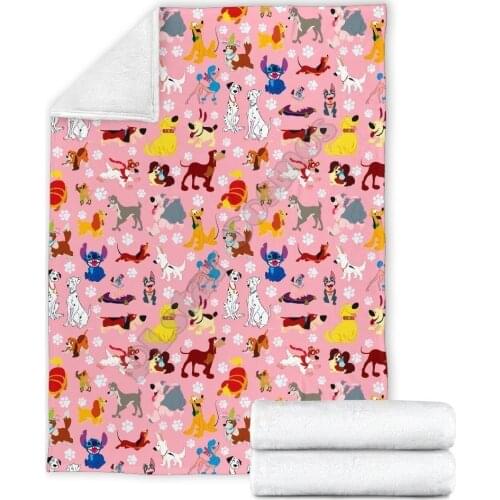 Dog Collection fleece blanket dog Printed Blanket Adults/kids Fleece Blanket Sherpa Blanket