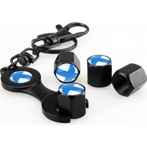 Wrench Keychain Caps For Ford Focus 2 Fiesta MK2 MK3 Mondeo Anti-theft And Dustproof Moto Bicycle Valve Caps Wheel Tires Parts