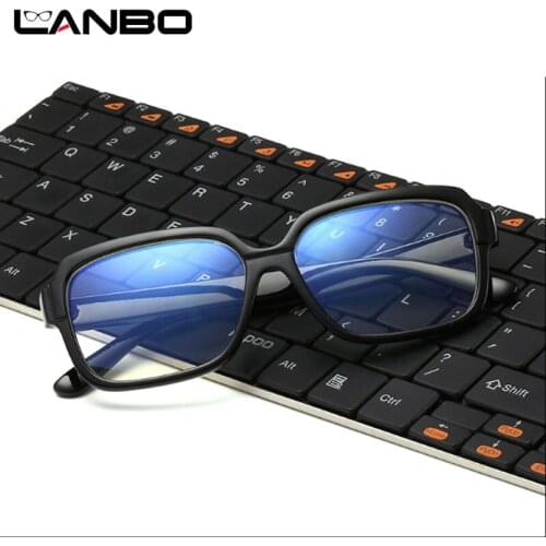 LANBO Men and Women Anti-radiation Reading Glasses Anti-fatigue Computers Glasses Brand Blue Film Eyeglasses Glasses Frame 5218