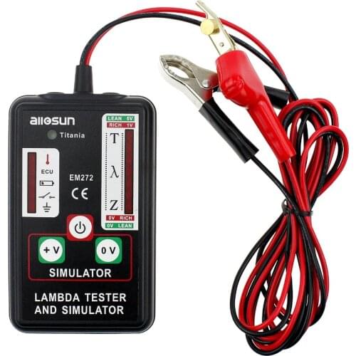 Lambda Tester & Simulator Test 1,2,3 and 4 Wires Sensors Durable ABS Enclosure Low Battery All-Sun EM272