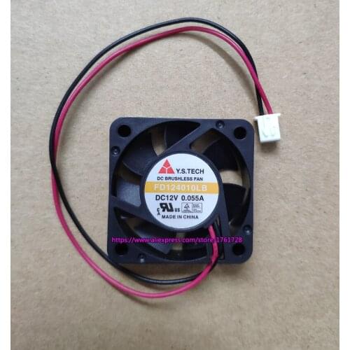 Brand new and original FD124010LB 4010 4cm STP fan 12V 0.055A 2wires