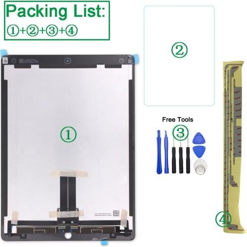 1Pcs For iPad Pro 12.9 2nd Gen 2017 A1670 A1671 LCD Display Touch Screen Digitizer Panel Assembly With Board Replacement
