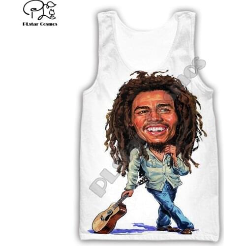 PLstar Cosmos Reggae Bob Marley Tracksuit Casual New Fashion Hip Hop Colorful 3DfullPrint Unisex Vest/Tank Top Mens Womens s-1