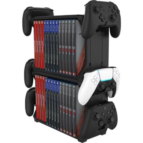 Storage Bracket Holder Tower Carrying Stand Display Shelf Game Accessories For PS5 Nintend Switch NS Joystick Disk Card Console