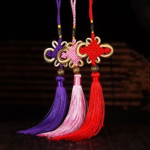 1Pcs Chinese Knot Colourful Chinese Traditional Pendant Featured Handicrafts Home Decoration Pendant Festival Party Gift